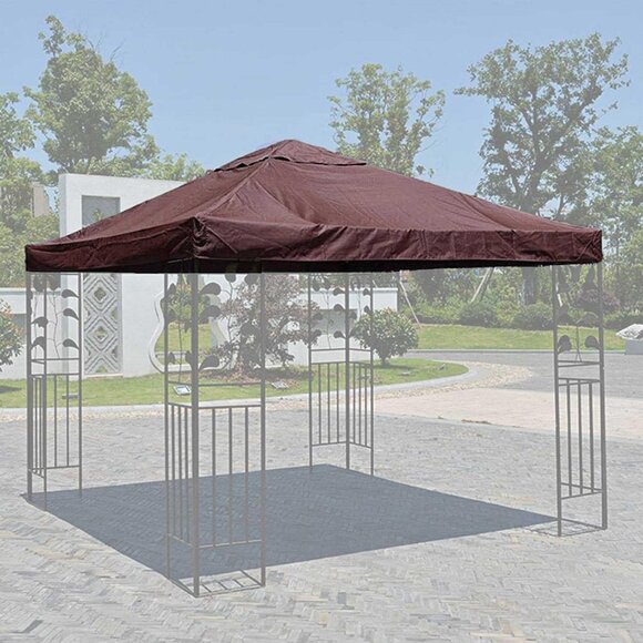 10x10 Gazebo Replacement Canopy - Picture 1 of 4